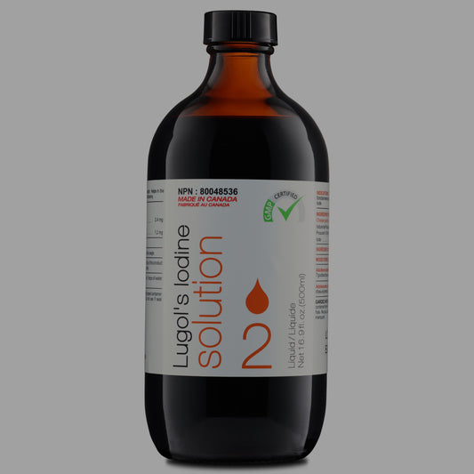 Lugol's Iodine 2% Solution 16.9 fl. oz. (500 mL) Family Size Bottle
