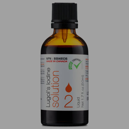 48 Bouteilles 1.7 fl. oz. (50 ml) Soluté d'Iode 2% Lugol Compte-gouttes inversé