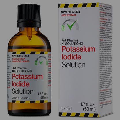 48 Bottles 1.7 fl. oz. (50 mL) KI Solution Liquid Potassium Iodide Solution I Inverted