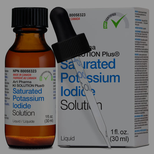 Art Pharma KI Solution Plus® 1 oz. (30 mL) Solution Saturée d'Iodure de Potassium Compte-gouttes en verre