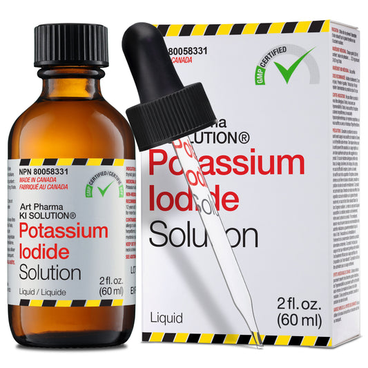 Art Pharma KI Solution® 2 oz. (60 mL) Liquid Potassium Iodide Dropper - Art Pharma®