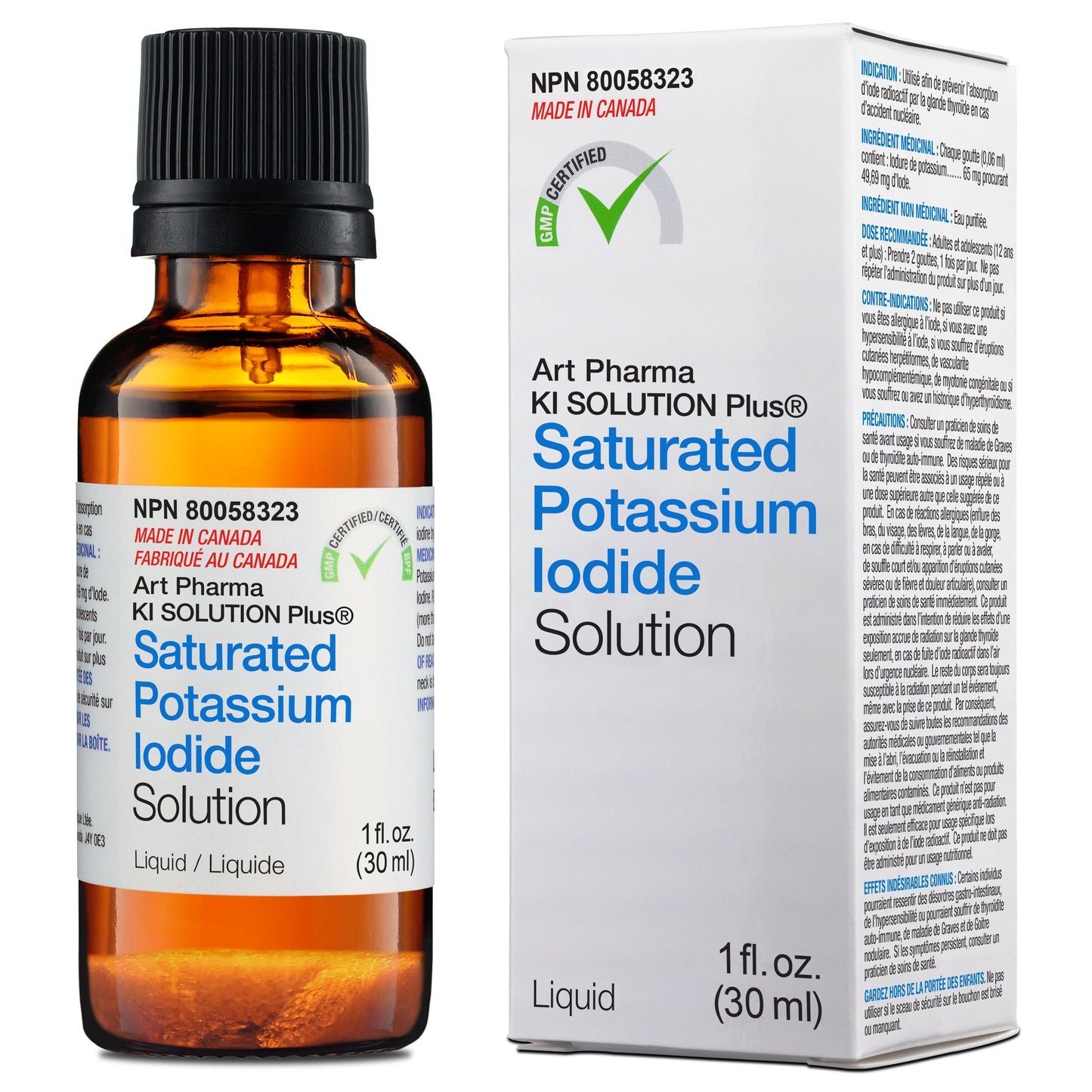 Art Pharma KI Solution Plus® 1 oz. Saturated Potassium Iodide Inverted - Art Pharma®