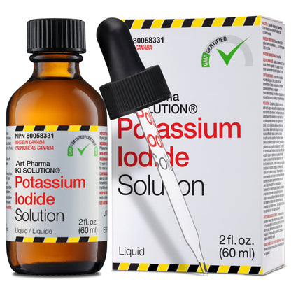 48 Bottles 2 fl. oz. (60 mL) KI SOLUTION Liquid Potassium Iodide I Dropper