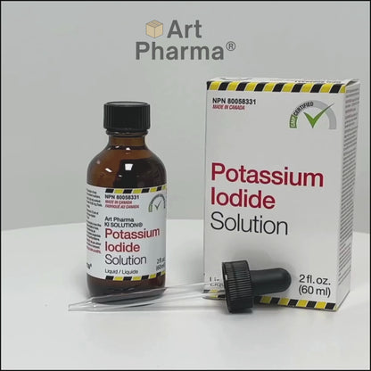 Art Pharma KI Solution® Solution d'Iodure de Potassium 2 fl. oz. (60 mL) Compte-gouttes en verre